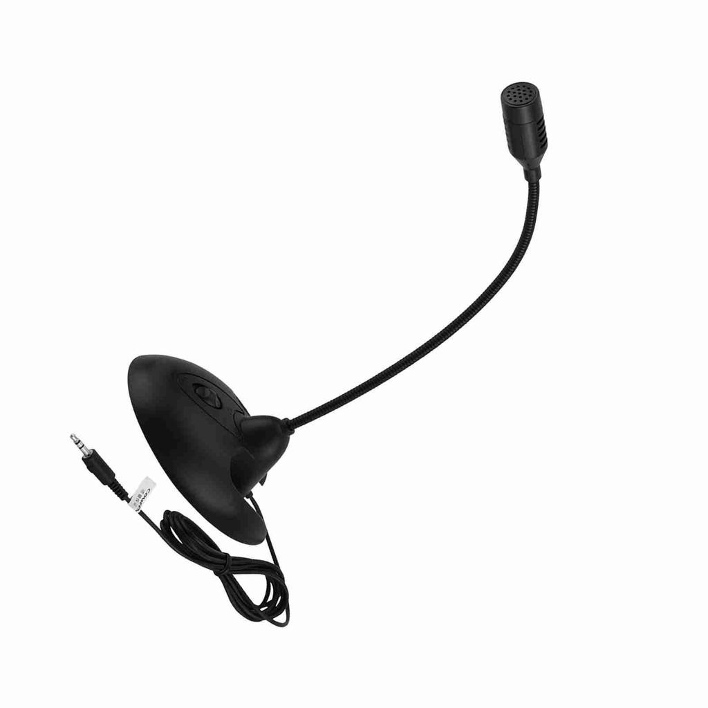 Flexible Gooseneck Desktop Standing Microphone Stereo Karaoke Microphone (Black)