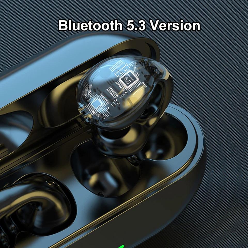 Bluetooth 5.3 Earphones Wireless Ear Clip Headphones HIFI Stereo Noise Reduction Earbuds Waterproof Headsets for Xiaomi Samsung