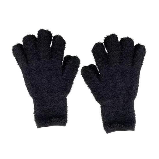 1 Pair Microfiber Dusting Gloves Plant Leaf Cleaning Gloves Fuzzy Dust Removal Gloves for Indoor Plants Furniture Blinds