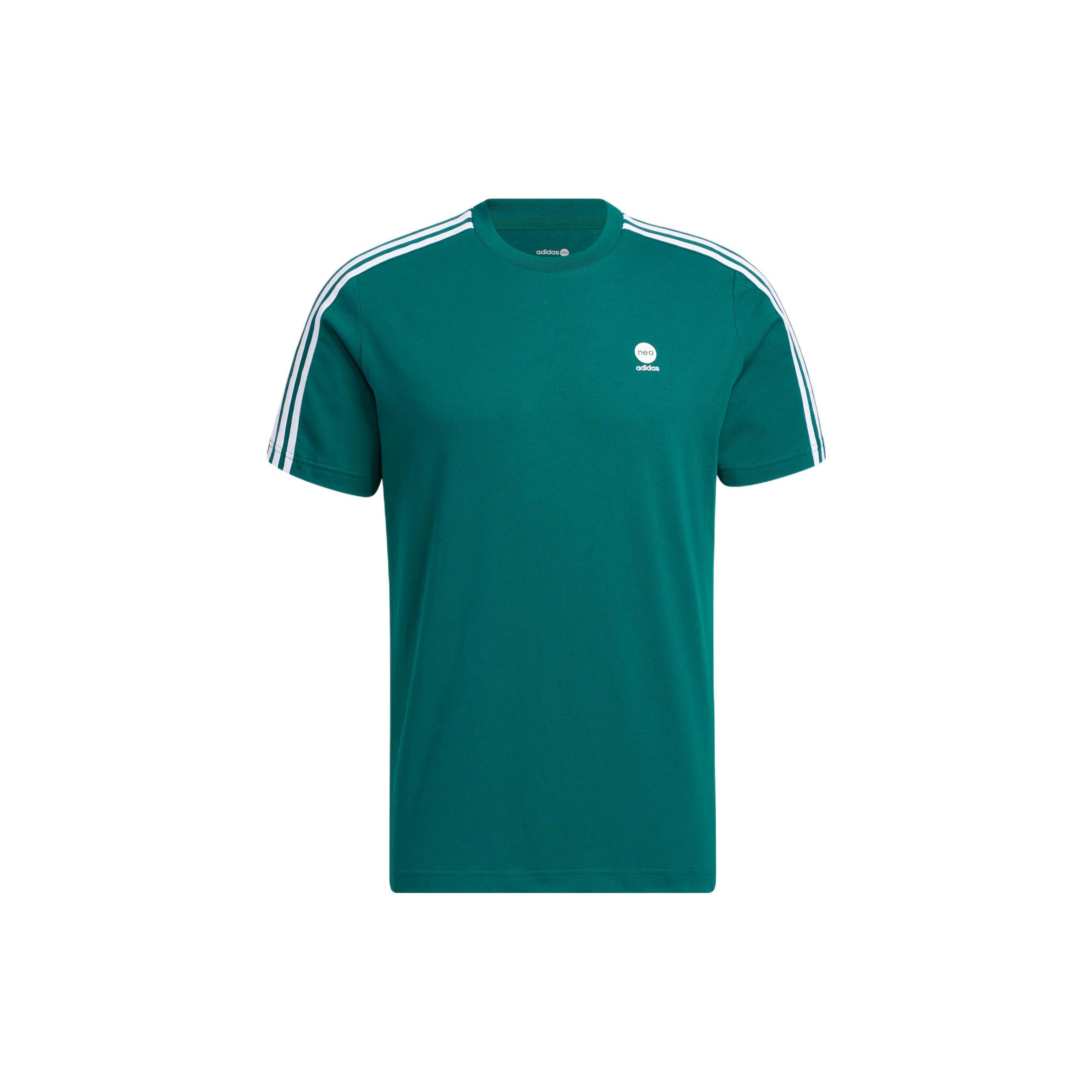 Мужская футболка Adidas Neo с втачным рукавом Зеленая HT7350 L