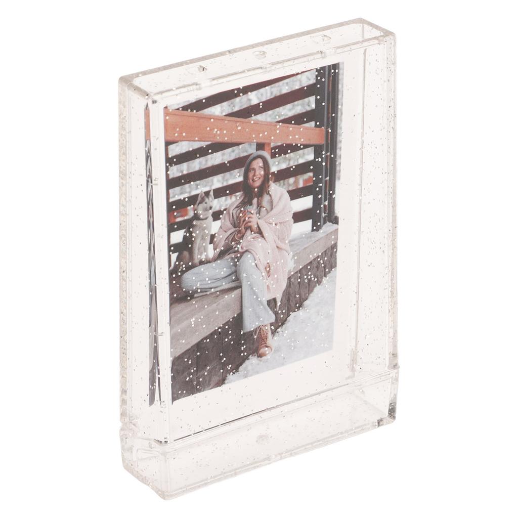 Photo Storage Box for 3 Inch Instant Camera Photo PC Mini Photo Holder Case with Hand Rope for Pictures Cards