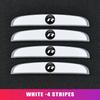 DIG1 4 Pieces Anti-collision Strip Protective Stickers With Car Logo For Volkswagen VW Tiguan CC Jetta Polo Golf 4 5 6 Passat B5 B6