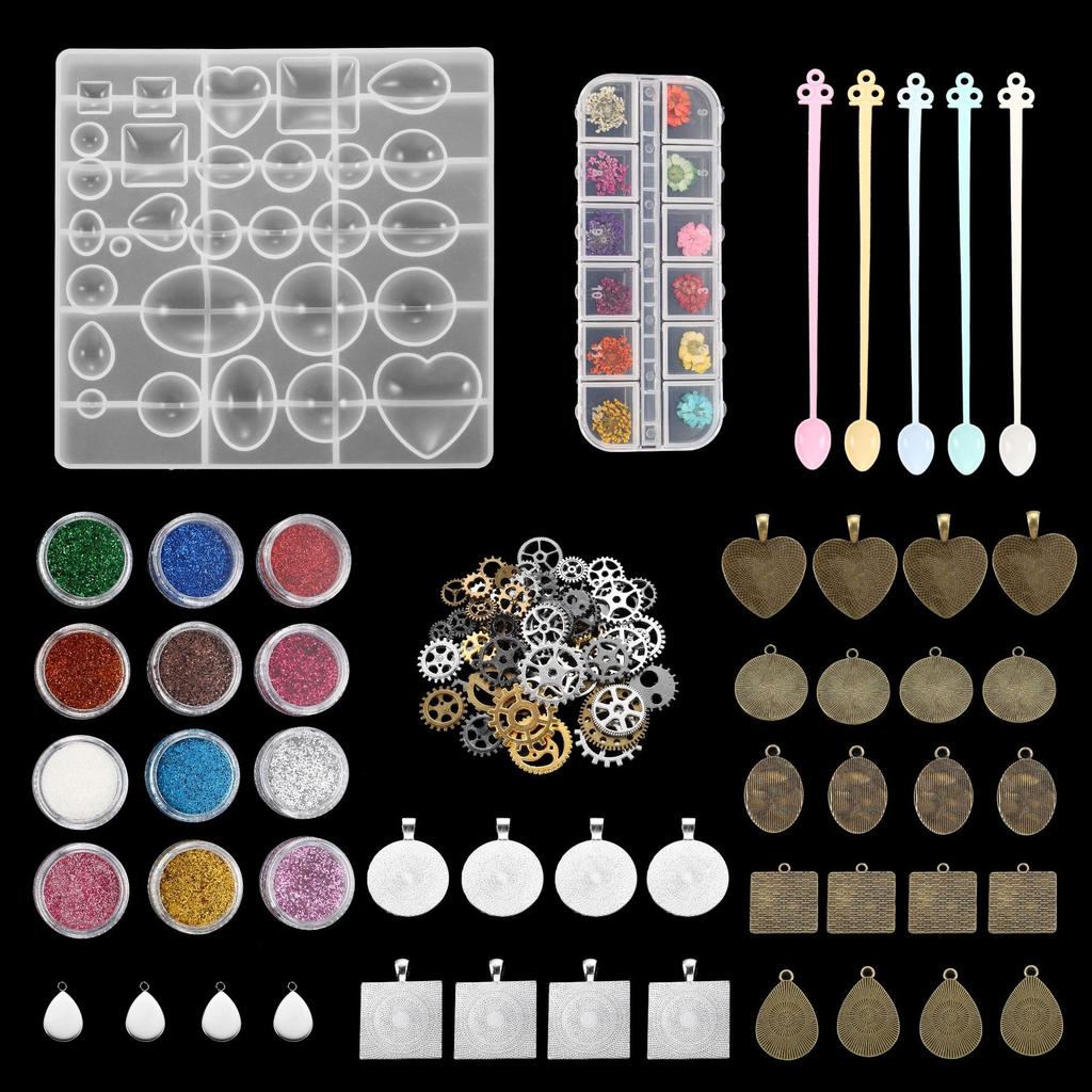 DIY Ornament Mold Silicone Drop Glue Mold Combination Set