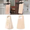 Unfinished Wood Door Knob Hanger Rectangle Tags DIY Craft Plaques for Home Office Hotel Use