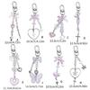 Cute Heart Butterfly Bowknot Charm Pendant Phone Straps Pocket Keychain Strap