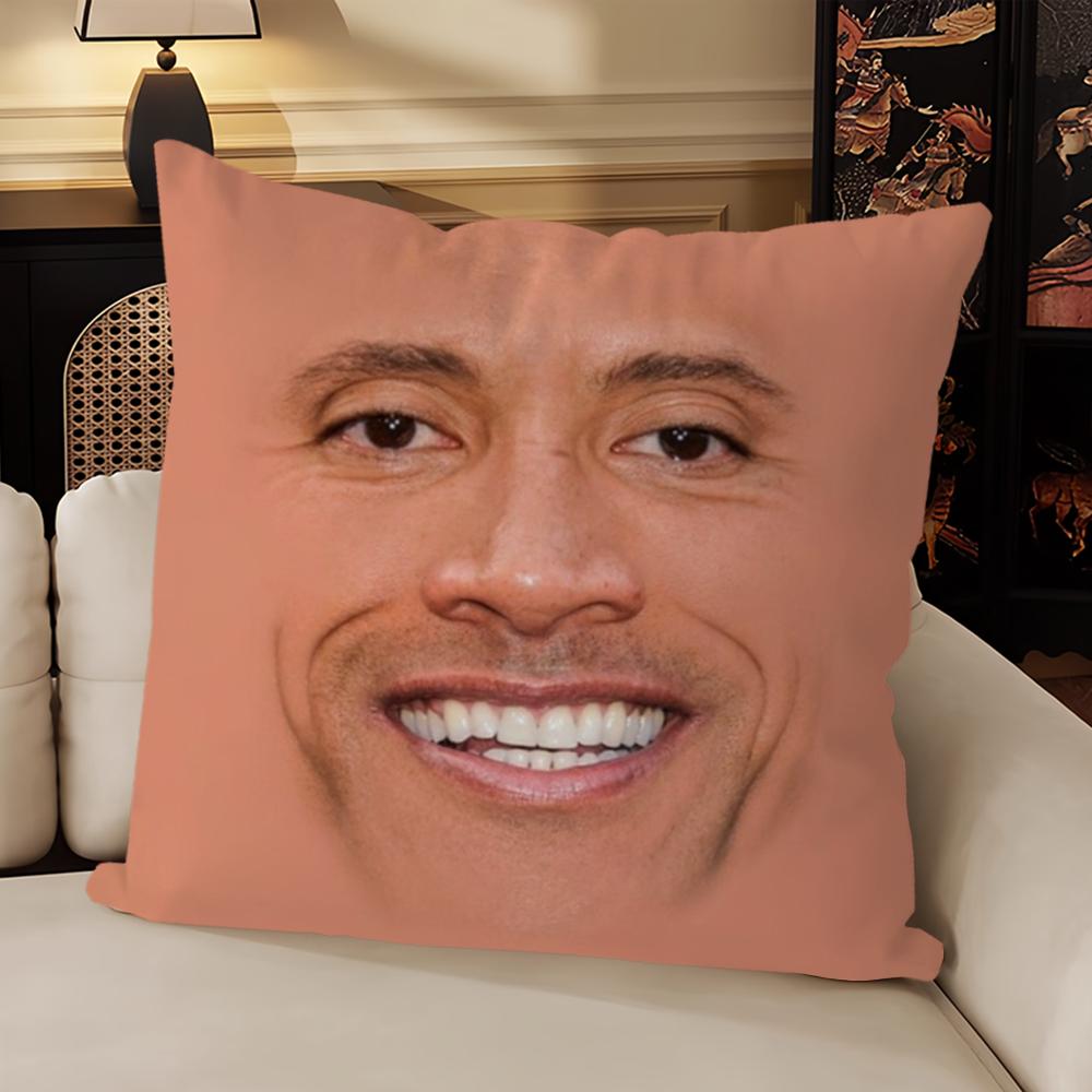 La Faccia della Roccia D-Dwayne Cuscino Divano Soggiorno Camera da Letto Testiera Schienale Cuscino Cuscino Quadrato Cuscino per il Riposo