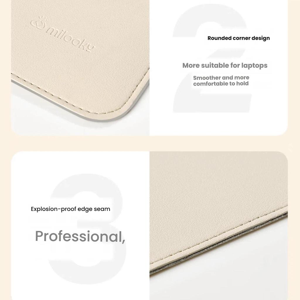 Milooky Laptop Sleeve for Apple Macbook Neo13/Air13.6, Fleece-Lined Protective Case for Pro