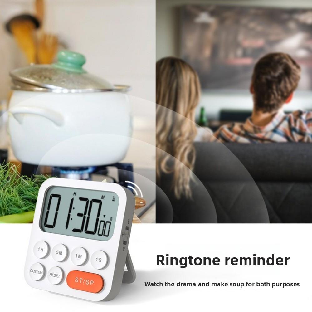 Multifunctional Digital Timer Adjustable Electronic Alarm Clock  Home Cooking