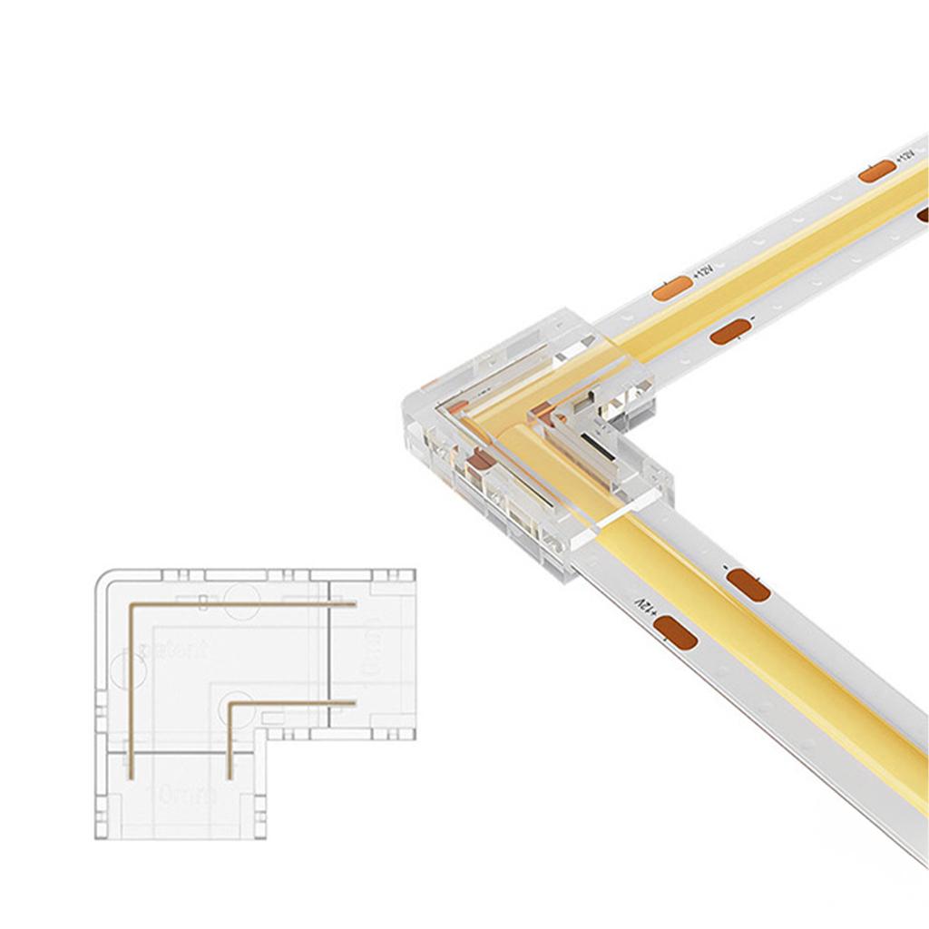 10mm Two-color COB "L" Angle Connector
