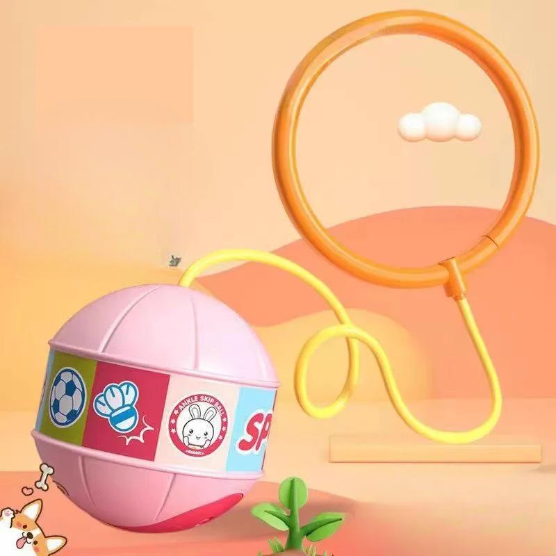 Children's Toys: Jumping Balls FlashingSwinging Bouncing Balls Glowing Elastic BallsFoot RingsFoot Loops Bouncing Sports