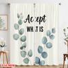 2pcs 2D Flat Printing Drapes Accept What Is Eucalyptus Polyester Without Electricity Birthday Party Perfect for Holiday Party