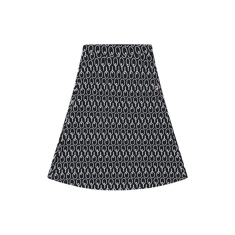 

FILA All-Over Print Mid-Rise Straight Knit Maxi Skirt Women skirts Black F11W349301F-ZA S