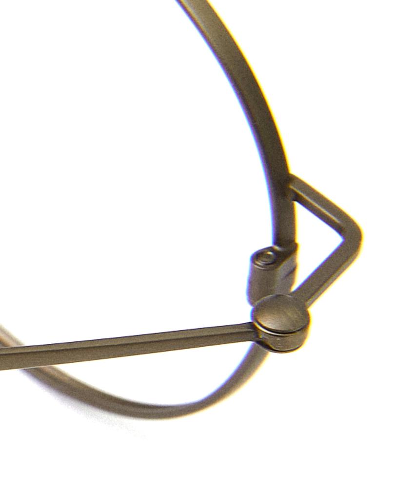 Loulou R Eye 182 Round Hinge Glasses 50 Antic Gold