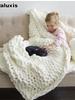 Chunky Knit Wool Blanket - Perfect for Sherpa Blankets