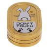 Metal Push Card Toy Bunny Engraved Pattern Stress Relief Push Card Slider Toy for Adult Kids