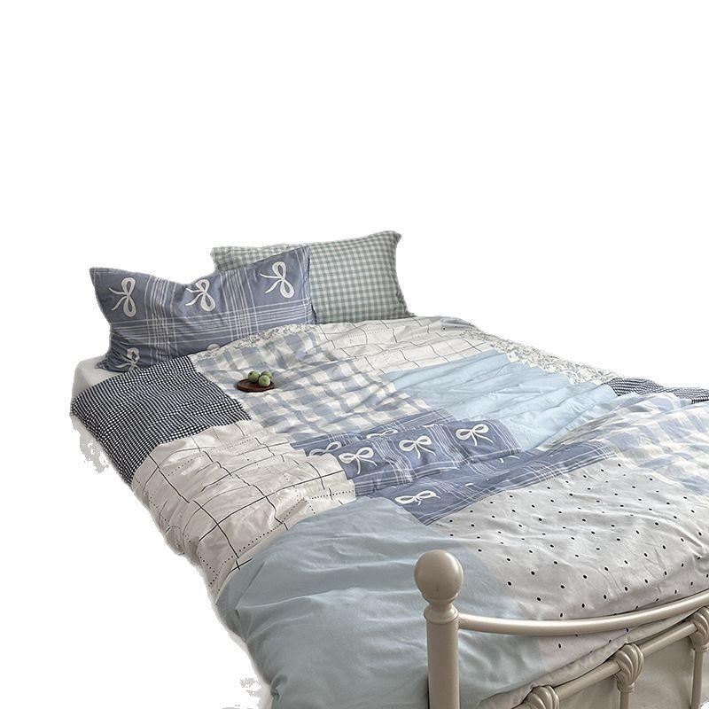 Spring Digital Printing And Dyeing Cotton Four-Piece Set - Haiyan Island 1.2M Bed Sheet Three-Piece Set, Sea