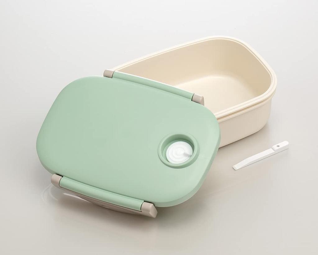 Skater Vacuum Sealer Storage Bento Sealable Made In Container, Medium, Box, Container, Green, Japan, 600ml, MPP4N-A