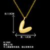 European and American popular glossy English letter necklace autumn and winter niche versatile high-end sense does not fade titanium steel necklace