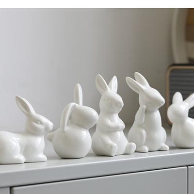 Keramik Hasen Skulptur Klein Osterdekoration Niedliche Osterhasen Figuren Ostern