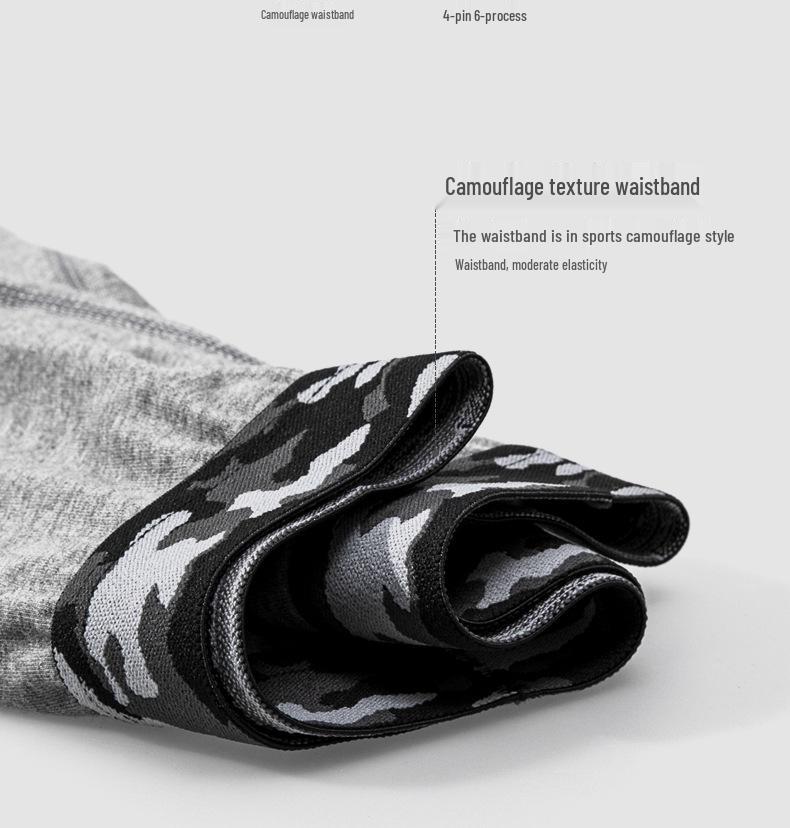 Men's Quick-Dry Cotton Boxer Briefs: High-Elastic, Anti-Chafing, Extended Leg for Running