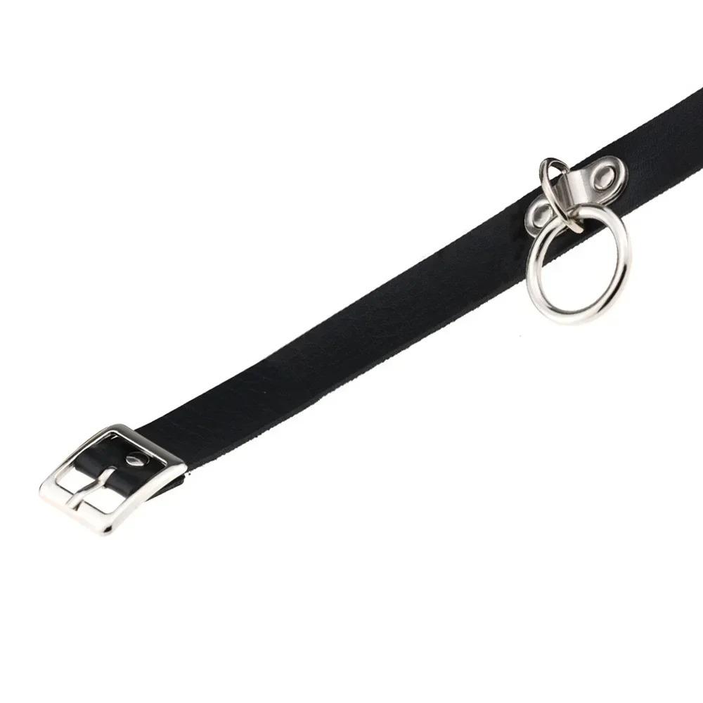 Woman Black Punk Choker Collar Necklace Pu Leather Goth Rivets Choker Necklace Pendientes Party Club Sexy Gothic Femme Jewelry