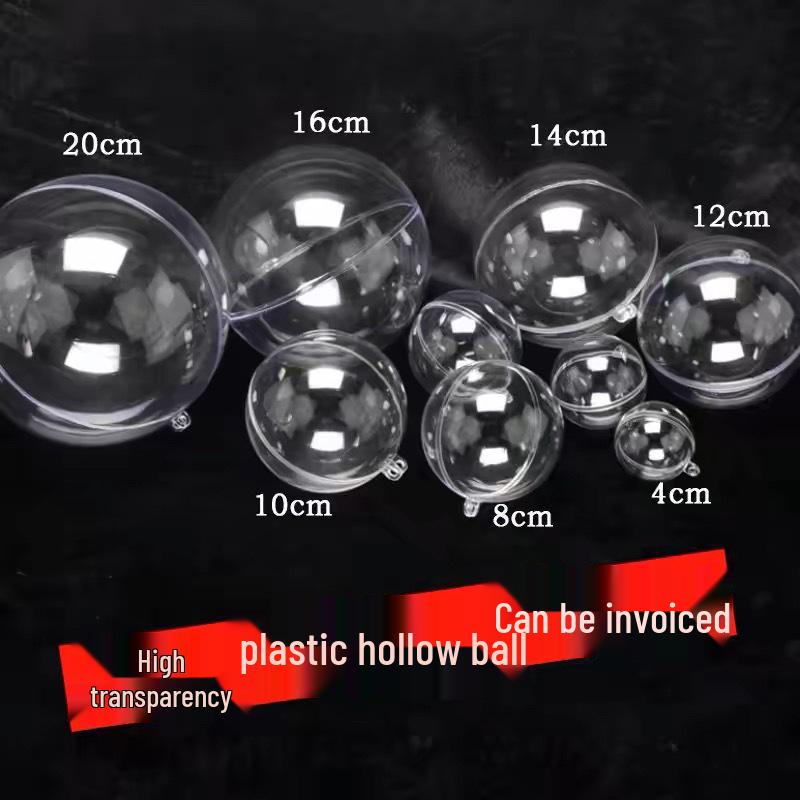 3-25cm Clear Plastic Acrylic Ball for Wedding and Christmas Decoration