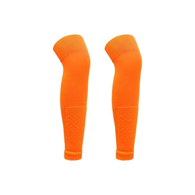 

Breathable Over-the-Knee Football Socks with Shin Guards, Footless Design for Adults & Children Adult оранжевый