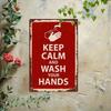 Keep Calm Metal Wall Sign Vintage Decor for Bathroom Kitchen Home