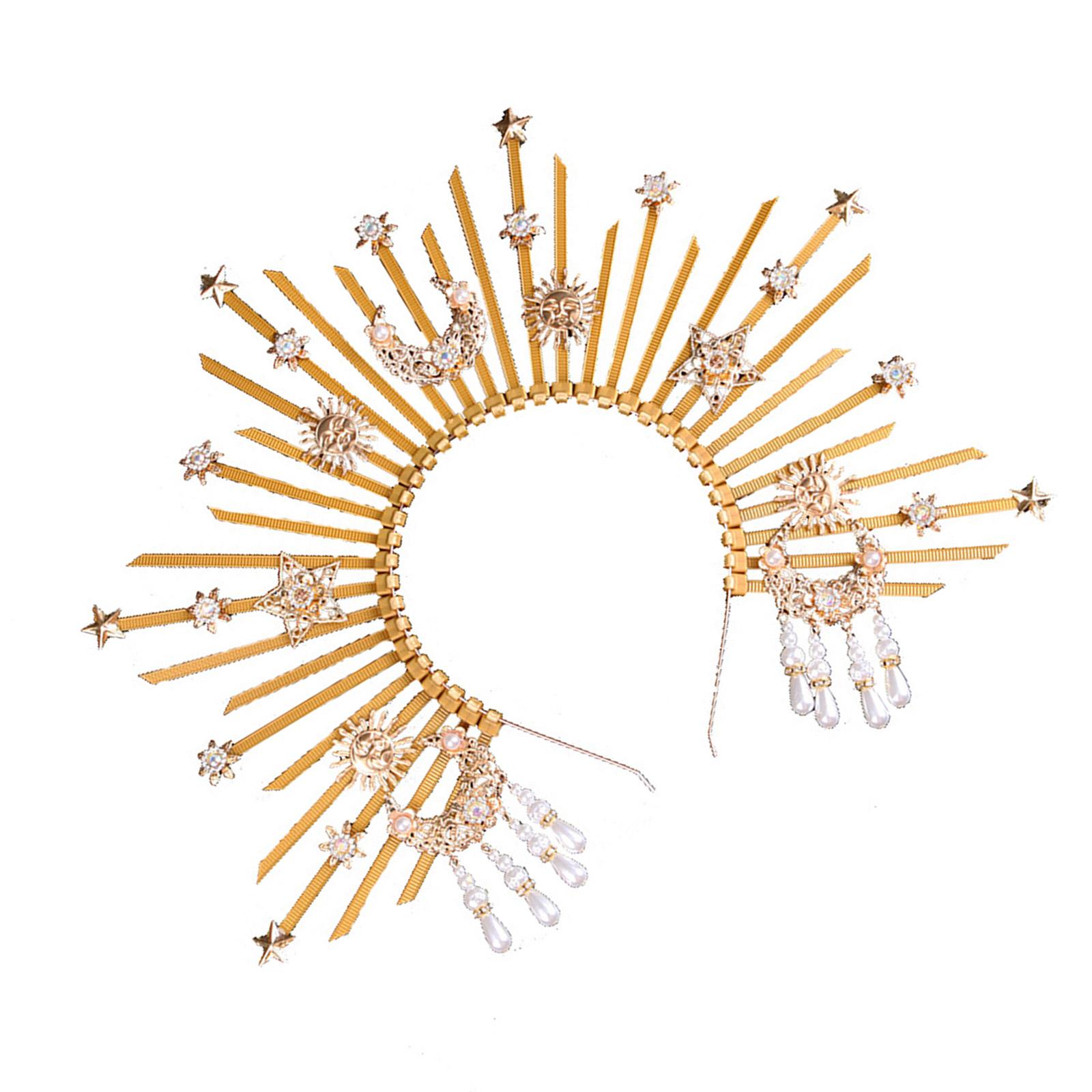 

Изысканный нимб Девы Марии, модный нимб, стильная повязка на голову с удобной посадкой для дам