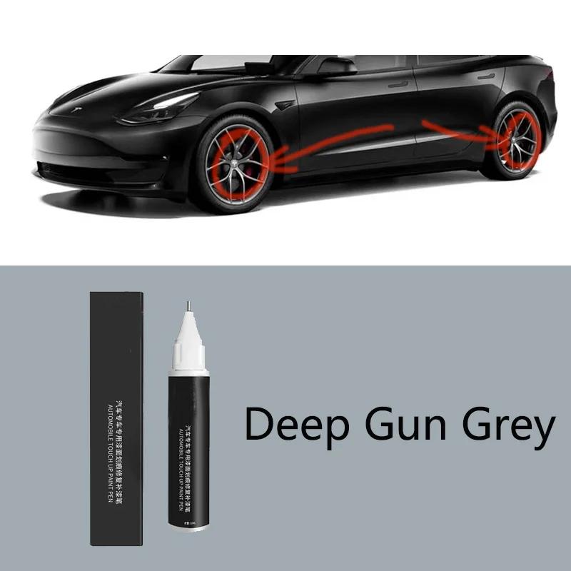 

For Tesla Model 3 Y X S Automotive Paint Repair Pen Pearl White Clearcoat Pen Accessories Black White Red Blue Gray Silver