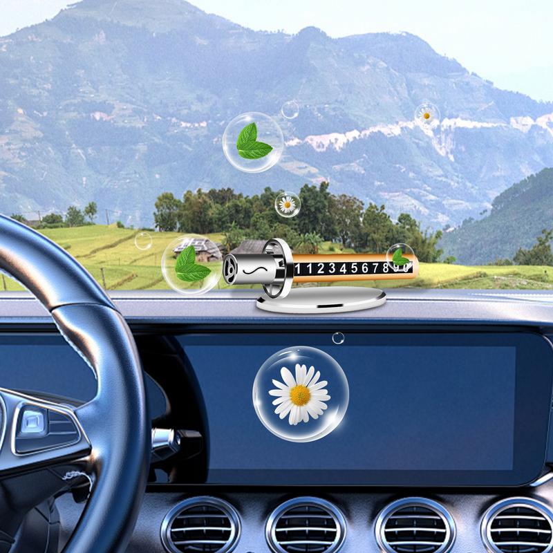 

Car Temporary Parking Card Temporary Parking Sign For Car Aromatherapy Dashboard Parking Card Movable Auto Phone Number Plate