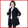 Giacca Casual da Donna con Collo Alto Leggero Taglia Plus Giacca Lunga Antivento Giacca Antivento