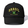1pc BRASIL Print Baseball Cap for Adults,Minimalist Retro Style Casual Soft Adjustable Dad Hat,Perfect As Gift