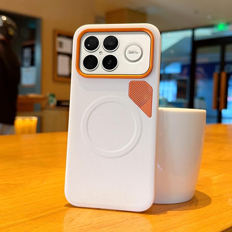 Custodia rigida in PU magnetica per ricarica wireless, cover posteriore protettiva per telefono Xiaomi POCO F8 Ultra, POCO F8 Pro, F8Ultra
