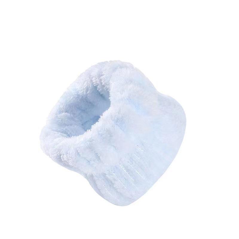 Plush Flannel Absorbent Wristbands & Splash-Proof Headband Set