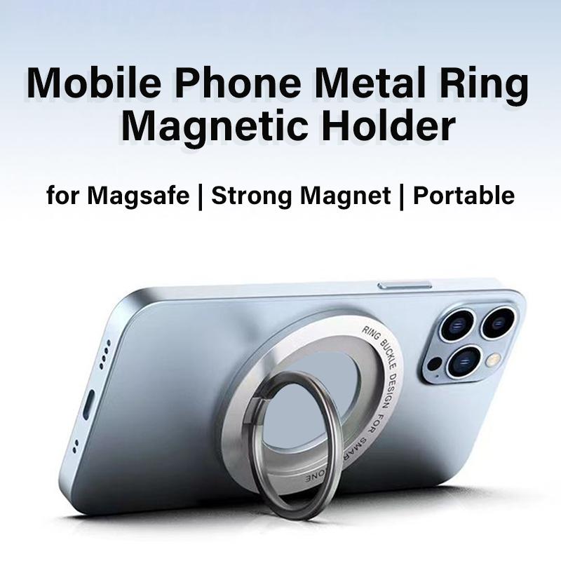 Magnetic Phone Holder Stand Magnet Finger Ring Socket for Magsafe Wireless Charging for IPhone14 13 12 Pro/Max Cellphone Bracket