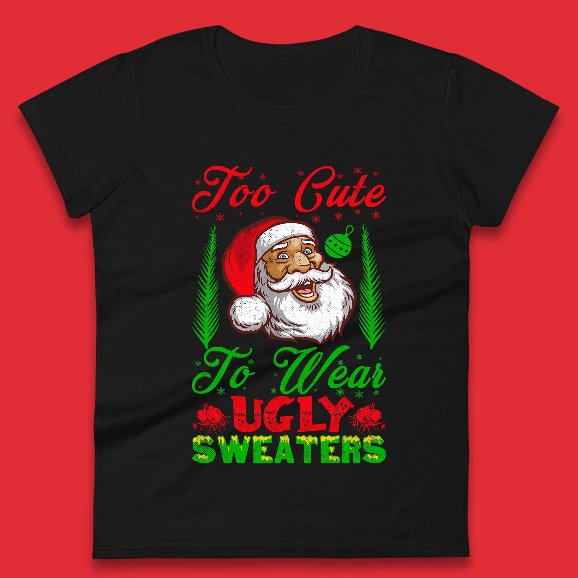 Ugly Sweaters Christmas Womens T-Shirt Mens Tops Tees Unisex M