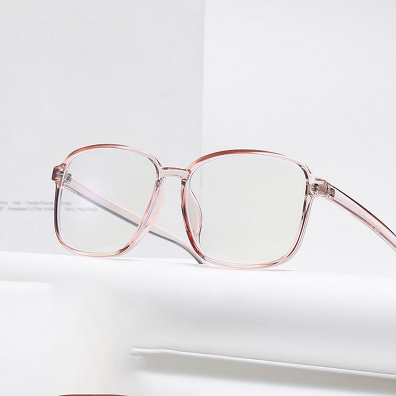 Big Square Frame Myopia Glasses Anti Blue Light Eyewear Diopter 0 to -6.0 for Men Women