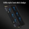 M.2 SSD Heatsink Thermal Pad Heatsink Aluminium Cooling with Silicone Thermal Pad Heatsink 2280 NVME CPU Cooling