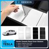 Heenvn For Tesla Model 3 Highland Model Y Juniper Model YL 2026 Center Console Panel PC Decor Cover Adhesive Trims Car Interior