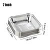 2026 10Pcs 6/7/8 Inch Food Tin Foil Tray Reusable Non-stick Aluminum Foil Box Oil-resistant Oven BBQ Baking Tools Air Fryer Tray