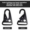 WILLBOND 12 Pieces Enlarged Mouth Clip Sling Clasp Olecranon Hook for Keychain Snap Hooks Outdoor Bag