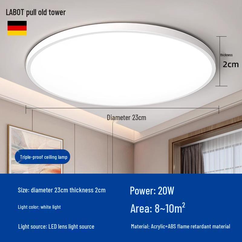 Smart Radar Sensor Ceiling Light with Voice Control for Balcony, Corridor, Stairwell, Hallway