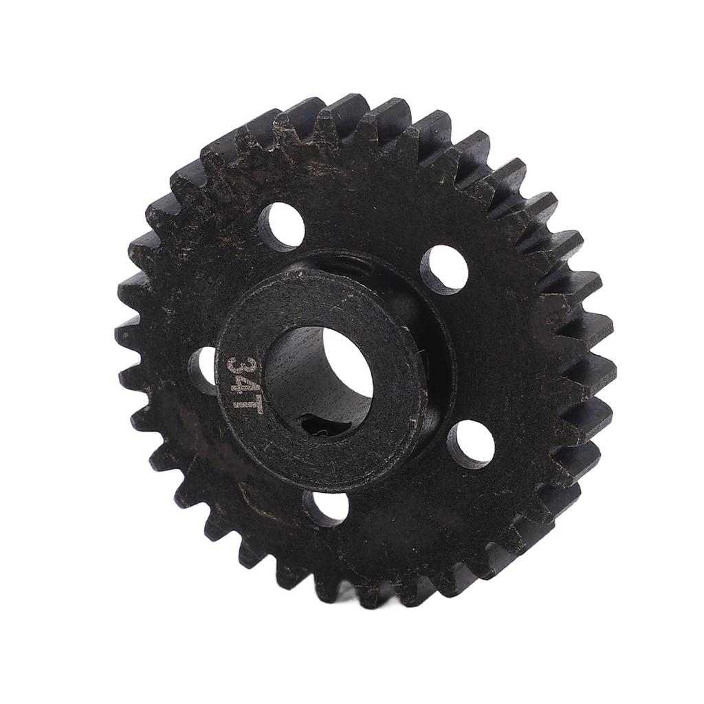 34T RC Motor Gear M1.0 8mm Gear Bore Steel Black RC Motor Pinion Gear for Arrma 17 18 RC Cars