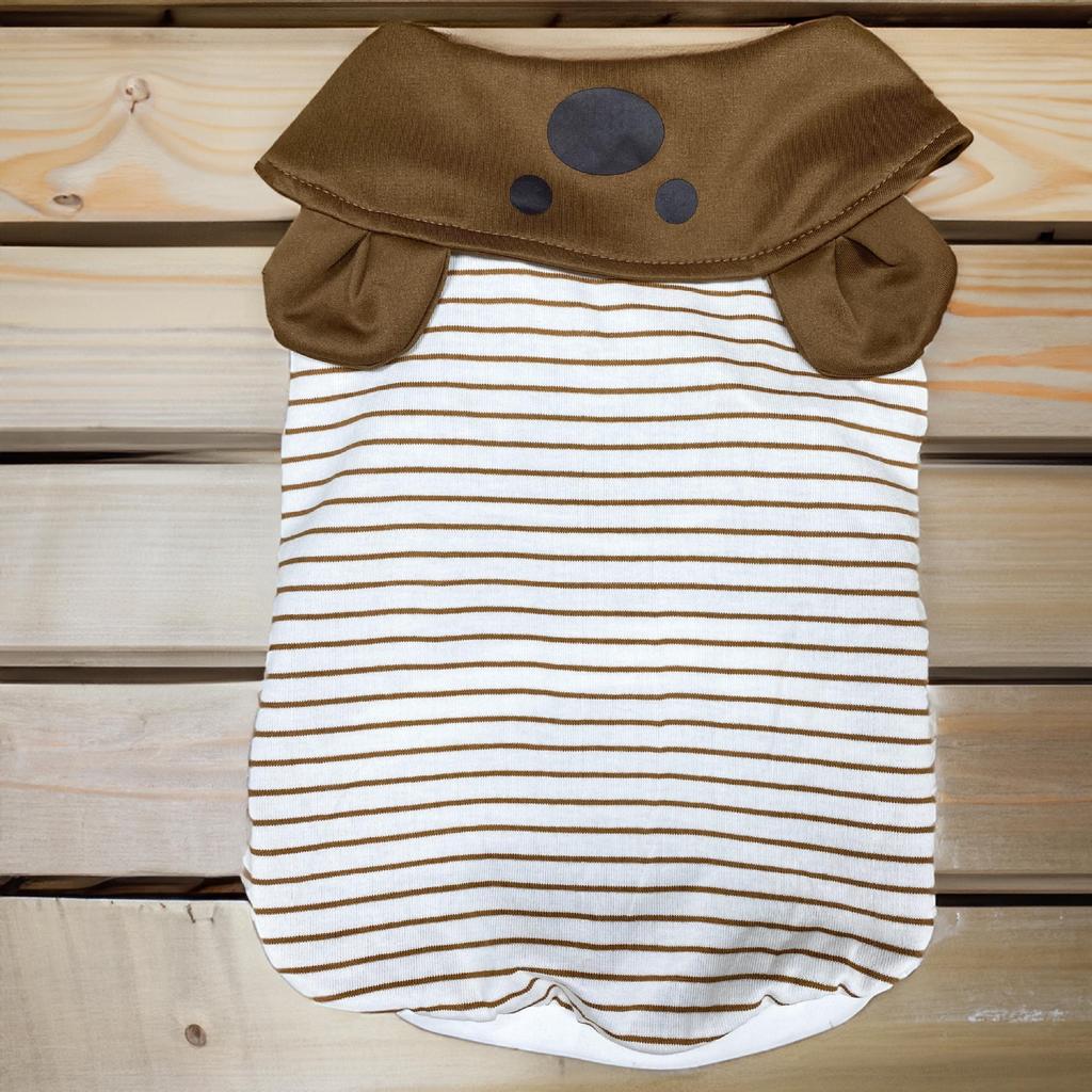 Factory teddy dog clothes summer clothes new cute cartoon bear vest breathable thin pet clothing