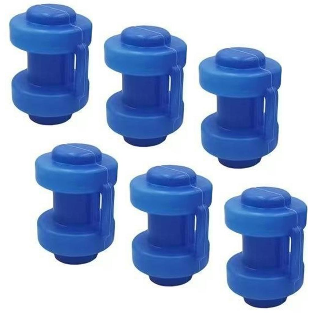6Pcs Wear-Resistant Trampoline Caps Professional Trampoline Rod Cover Trampoline Tube Caps Small Trampoline Replacements