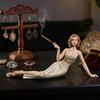 Soporte para Varillas de Incienso Figura Femenina Quemador de Incienso Vintage Estatua Femenina Acostada Adorno de Decoración de Mesa para Hogar Oficina Dormitorio