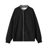 Mens Oversized Plaid Fake Two-Piece Hoodless Cardigan Jacket Fall Casual Outerwear