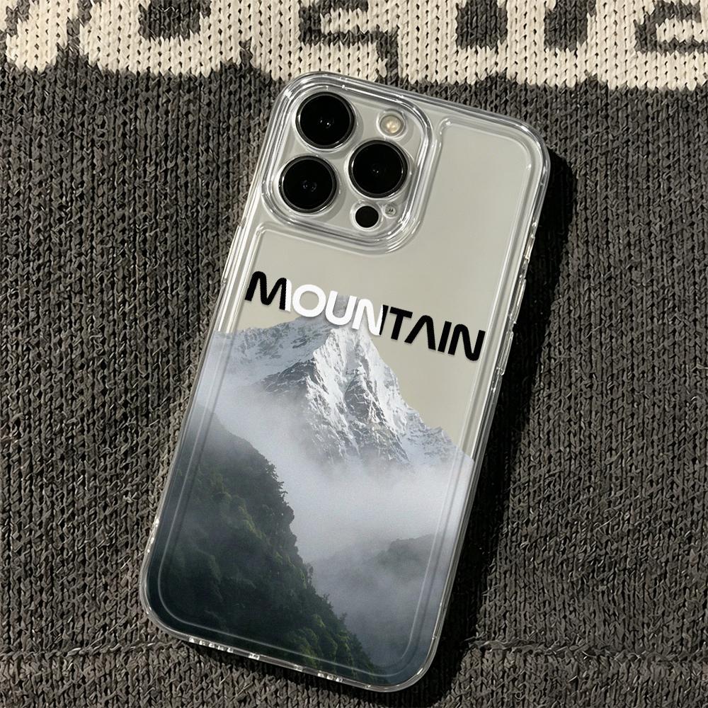 Schneeberg Berg Klare Hülle Für Iphone 17 Pro Max 11 15 12 13 14 16 Pro Max Air 16E 17E Hülle Funda Stoßfänger