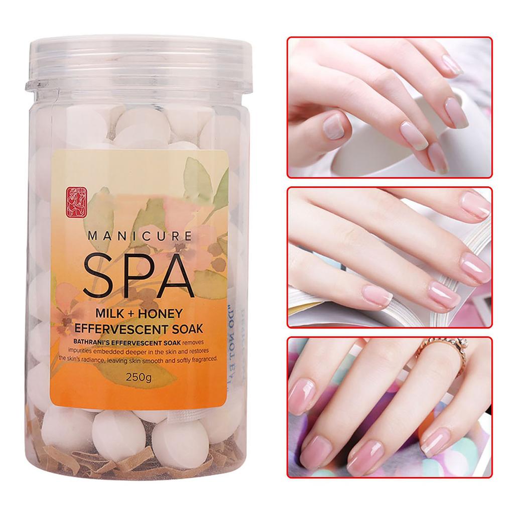 Nail Manicure SPA Effervescent Soak Ball Remove Dead Skin Cuticles Moisturizing Tender Skin 02#